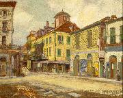 William Woodward St. Louis and Chartres Streets oil painting
